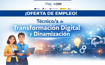 OFERTA DE EMPLEO: Técnico/a de Transformación Digital y Dinamización – Oficina Acelera Pyme Badajoz